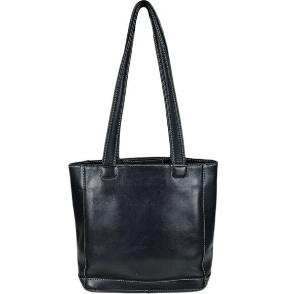 Coach Vintage Sports Black Leather Small Tote Bag - Picture 3 of 10